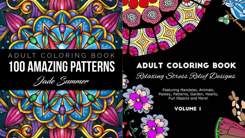 Adult Coloring Book for Women - Stress Relief Coloring Book  - Solo Mom  On Purpose