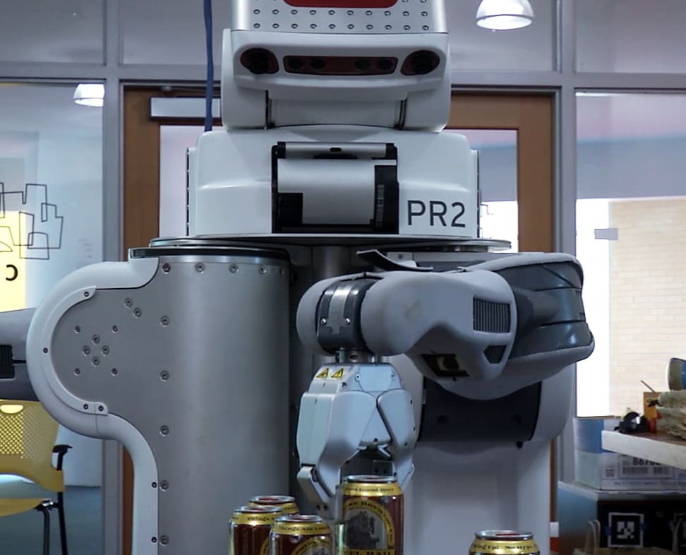 A beer-serving robot