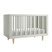 Product image of Finn Sage Green Wood Convertible Baby Crib