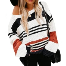 Product image of Kirundo Women's Striped Color Block Knit Sweater 