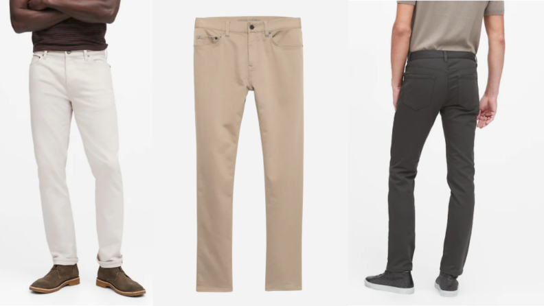 men modeling traveler pant