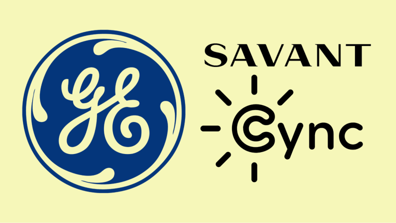 The GE, Savant, and Cyclc logos appear on a yellow background.