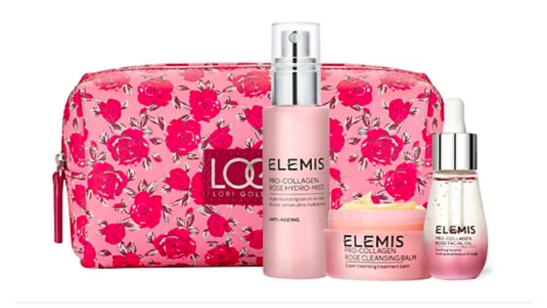 Elemis gift set with a bag and three serums