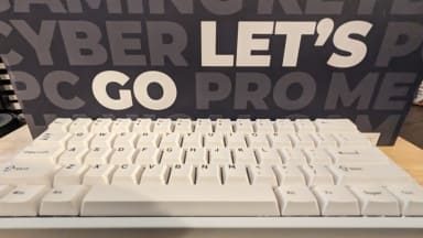 The CyberPowerPC CK60 Keyboard outside its packaging.