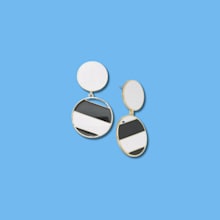 Product image of Enamel Double-Drop Earrings