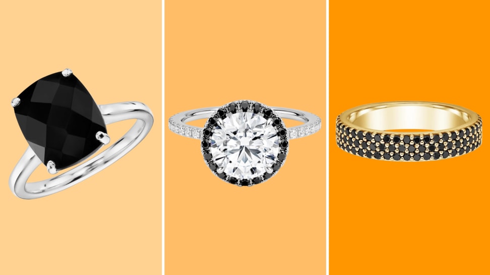 A roundup of the best places to buy black diamond engagement rings from jewelry stores including Blue Nile and Brilliant Earth.