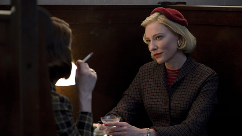 A still from the film Carol featuring Cate Blanchett as Carol.