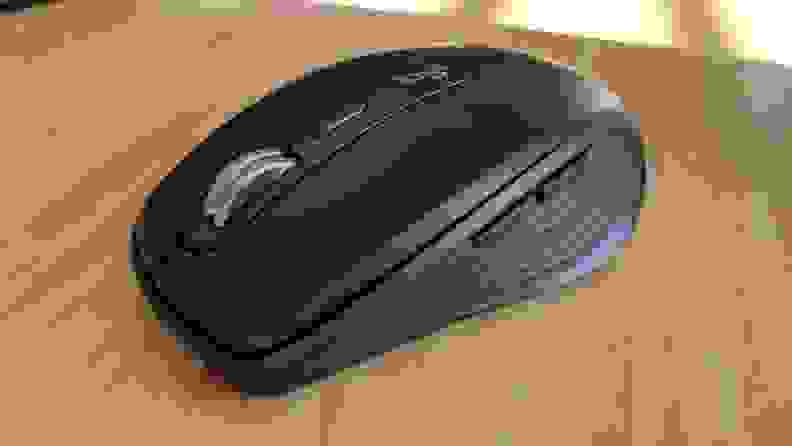 A computer mouse on top of a desk