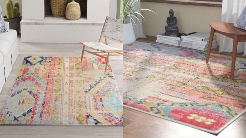Newburyport Orange/Blue/Pink Area Rug