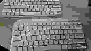 Two computer keyboards