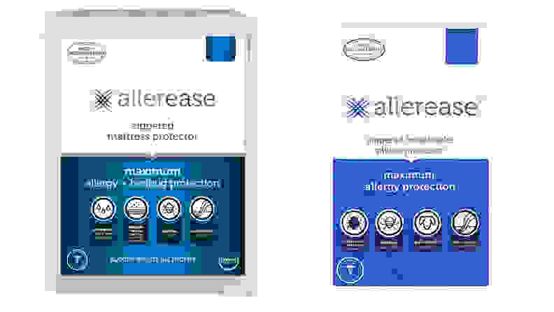 A photo of the Allerease Maximum Mattress Protector and Pillow Protector.