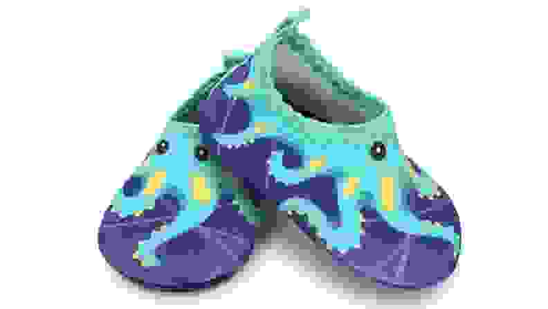 Octopus themed baby-sized water shoes