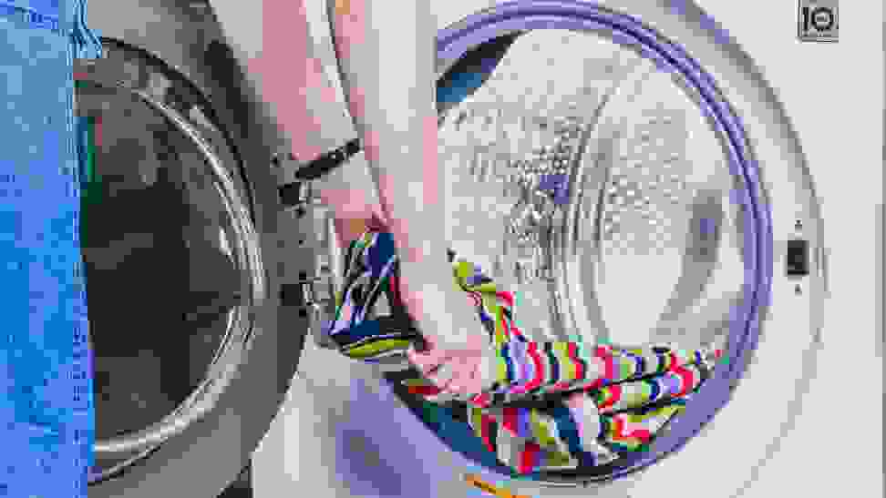 The inside of the LG WM3700HWA washing machine