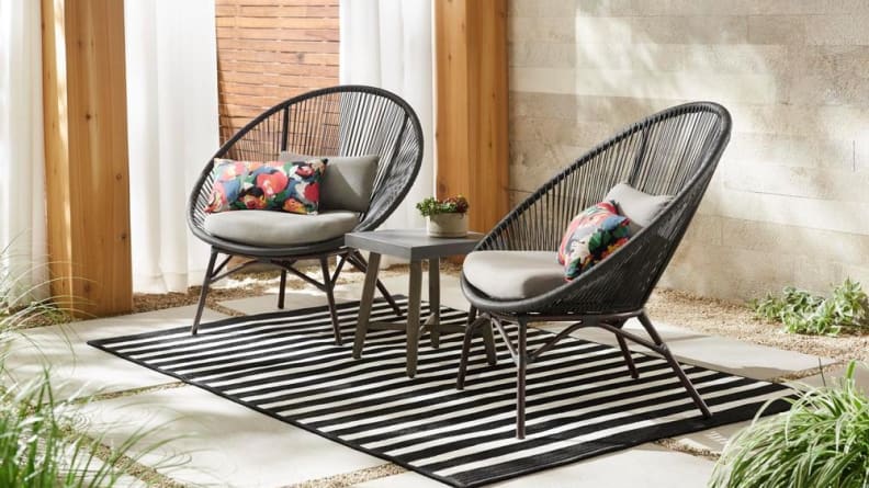 These cool chairs have a distinctly modern vibe.