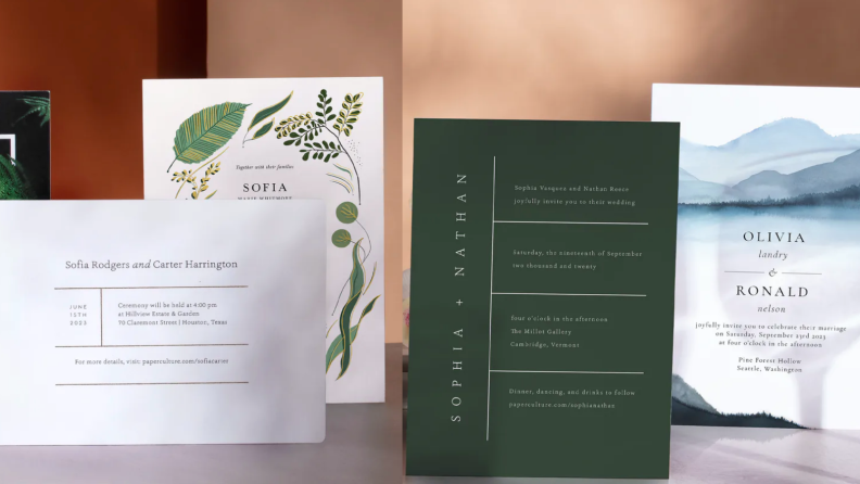 Wedding invites.