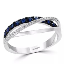Product image of Bloomingdale's Blue Sapphire & Diamond Crossover Ring