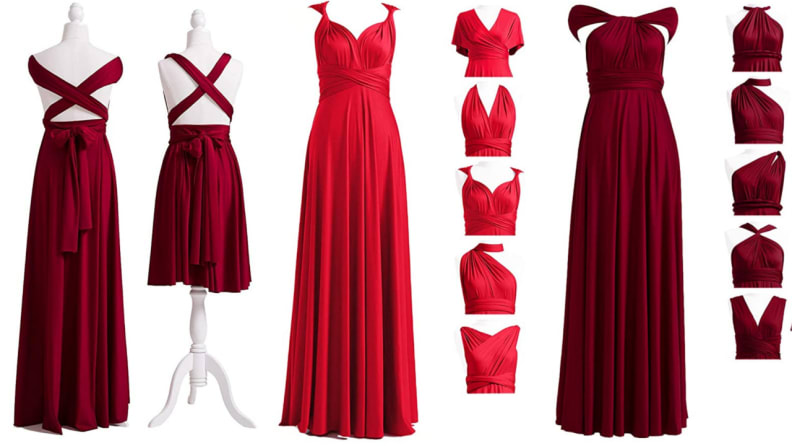 Cherry Red Bridesmaid Dresses