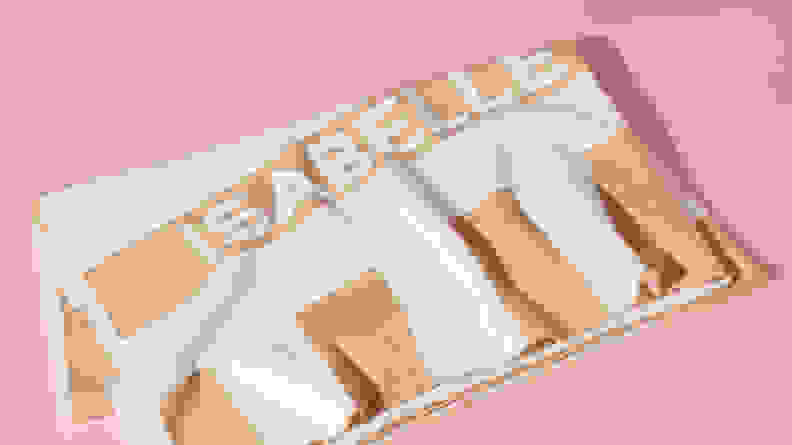 blanket on pink background