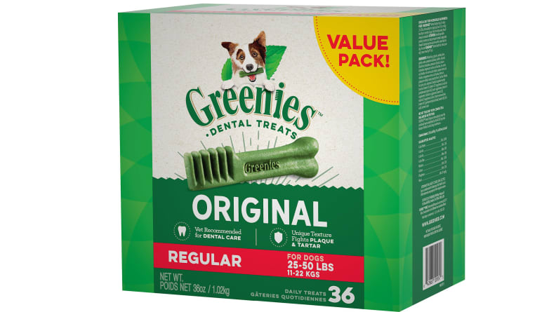 Greenies Regular Dental Dog Treats, 36 coun