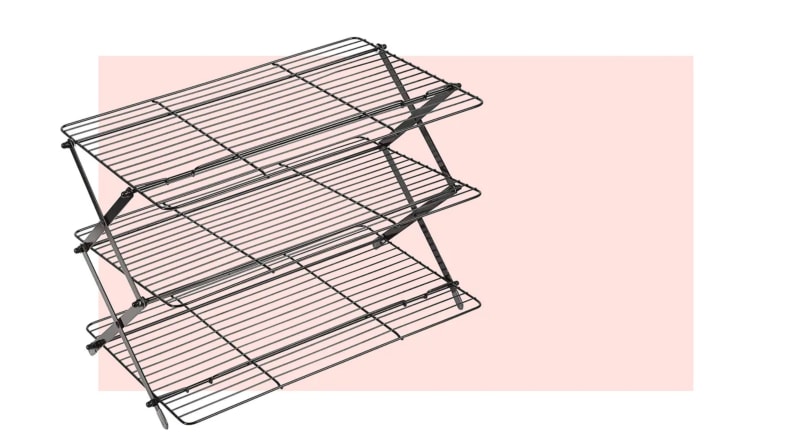 A tired wire cooling rack.
