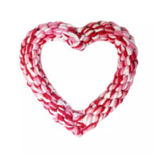 Product image of Midlee Valentine's Heart Rope Dog Toy