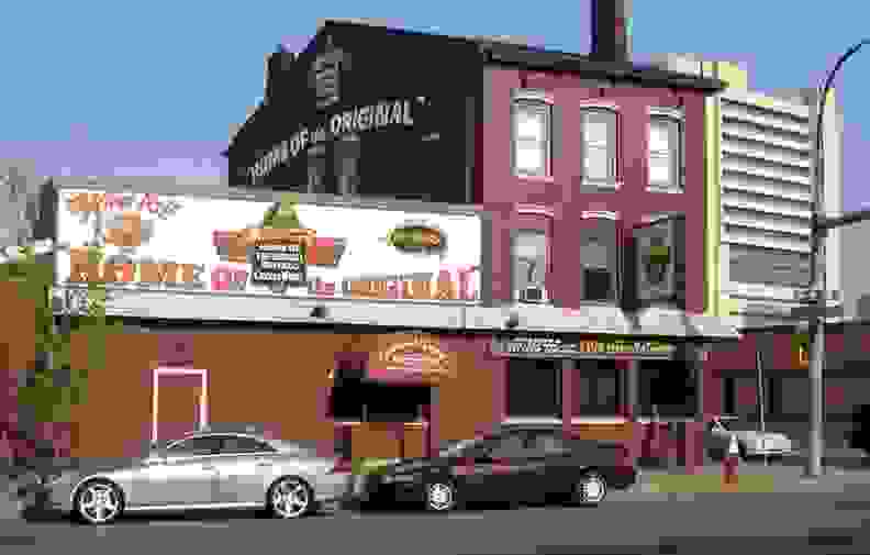 The exterior of the Anchor Bar in Buffalo, New York