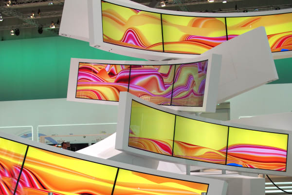 At IFA Berlin, Samsung's booth keeps curves in the spotlight.