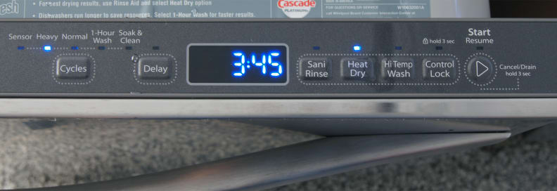 Whirlpool Gold WDT720PADM controls