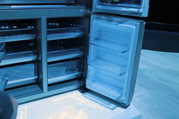 LG Signature Fridge automatically moving freezer shelves