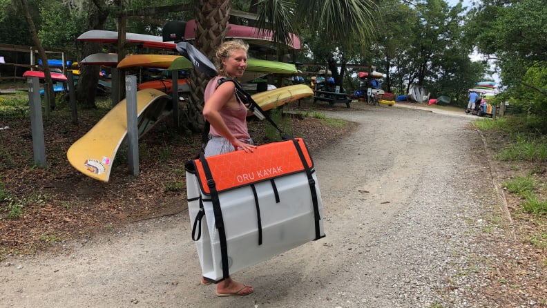 Carrying the Oru Kayak