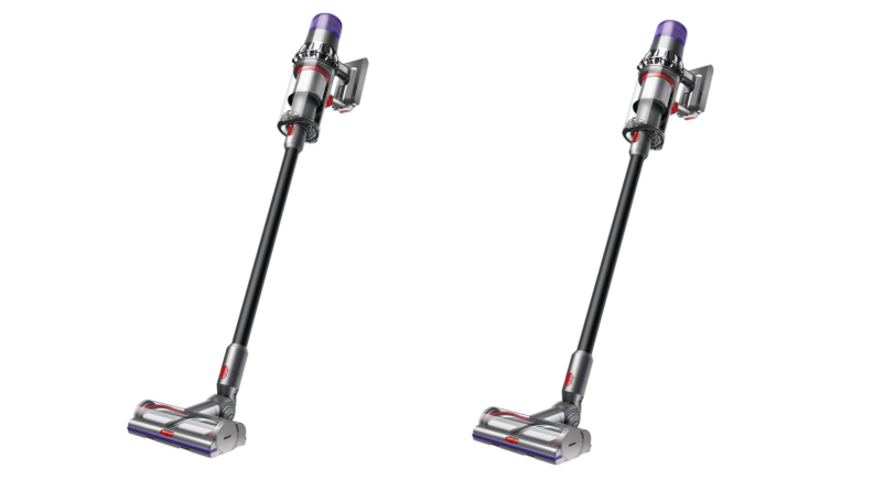 An image of a Dyson lightweight cordless vacuum repeated twice.