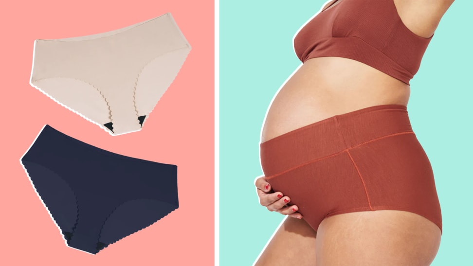 Maternity Underwear 4 Pack Cotton Under Bump Pregnancy Underwear Po