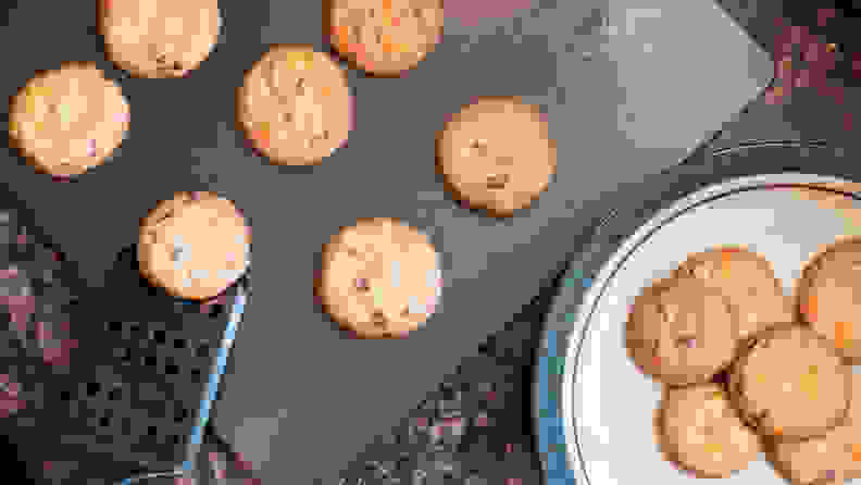 cookies on baking sheet