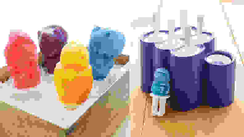 Zoku ice pop molds in safari and space