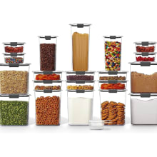 Product image of Rubbermaid Brilliance BPA Free Food Storage Containers with Lids, Set of 20