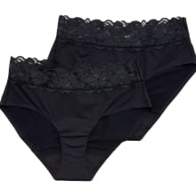 Product image of Anti x Proof Set of Two Lace Trim Mid Rise Leak Resistant Briefs