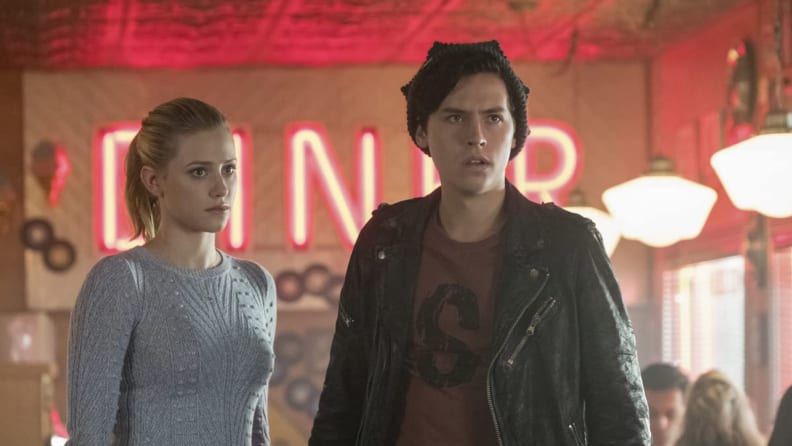 Lili Reinhart and Cole Sprouse in Riverdale