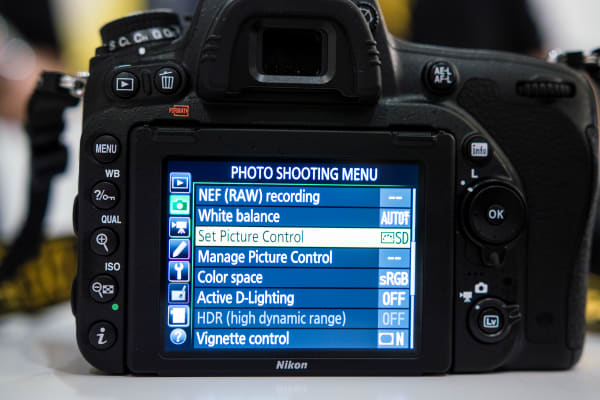 The menu is standard Nikon with multiple submenus to traverse.