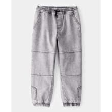 Product image of Kid Tapered Iconic Denim Drawstring Joggers