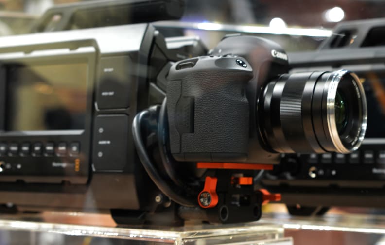 Blackmagic has already revealed plans for selling an Ursa with no sensor or mount, instead recording footage from DSLRs via HDMI.