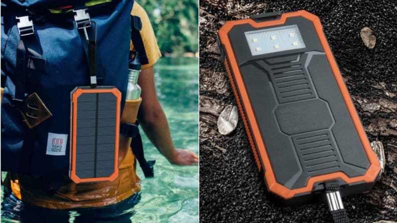 Solar powered phone charger