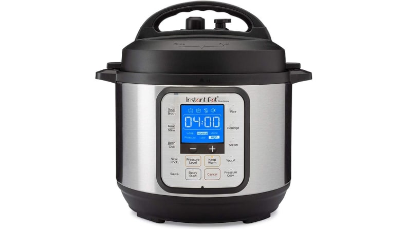 Close up of an Instant Pot.