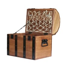 Product image of Large Wooden Treasure Chest With Secret Compartments