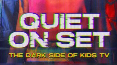 An image of the title card for "Quiet on Set: The Dark Side of Kids TV."