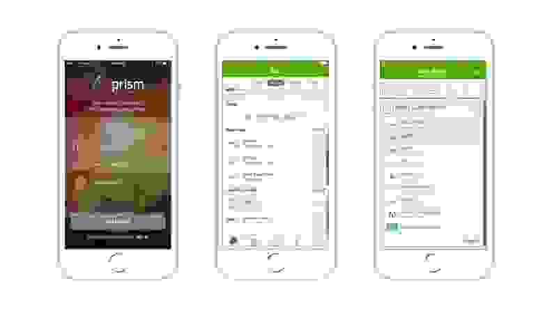 Prism mobile app screenshots