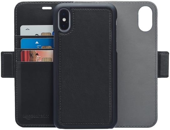 Product Image - AmazonBasics Leather Wallet iPhone X Case