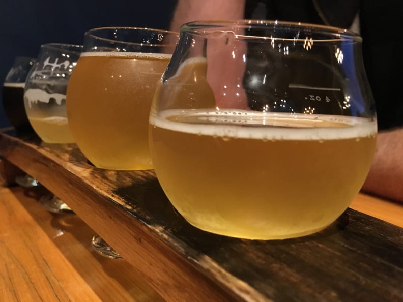 Another iPhone 6s beer flight closeup