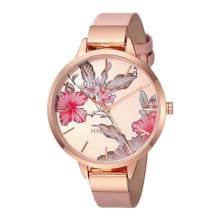 Product image of Nine West Women's Floral Dial Strap Watch