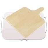 Product image of Leifheit Pizza Stone Square w/ Wooden Spatula