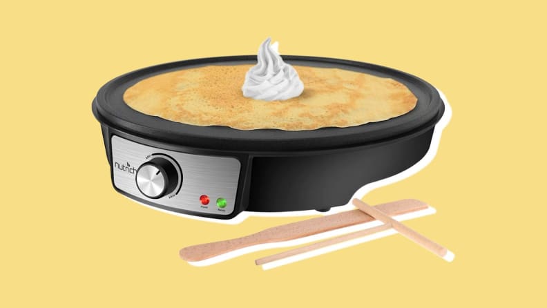 Product shot of  electric crêpe griddle from NutriChef.